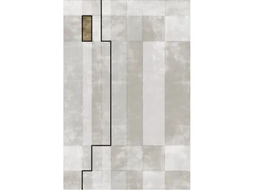 FACE RELOADED HOT - Custom handmade Bamboo silk rug with geometric shapes by Sirecom Tappeti - view 2